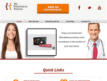 Tablet Screenshot of mypsychiatricpartner.com